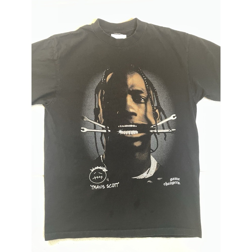 Travis Scott T Shirt Men's‎ Size L Black Cactus Jack Game Changers Streetwear